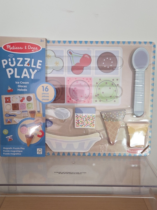 Melissa & Doug Other - Melissa & Doug Ice Cream Puzzle Play Set - Blue, Pink, Green, Brown NWT